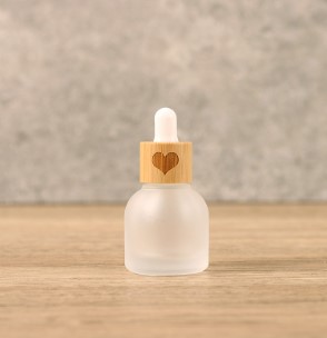 스포이드 화장품 소분 유리 케이스 10ml 화이트 하트 이미지 1