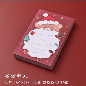 크리스마스 점착 메모지 산타클로스 이미지 1