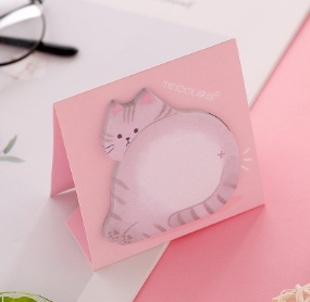 점착식 귀여운 동물 메모지 고양이 이미지 1