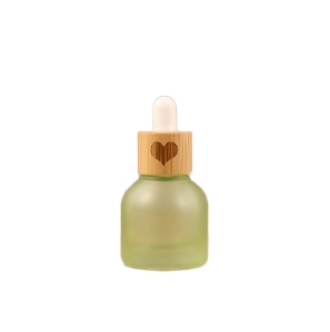 스포이드 화장품 소분 유리 케이스 10ml 그린 하트 이미지 1