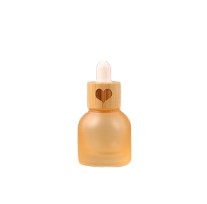 스포이드 화장품 소분 유리 케이스 10ml 오렌지 하트 이미지 1